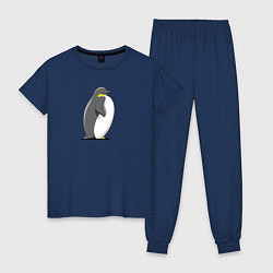 Женская пижама Мультяшный пингвин сбоку