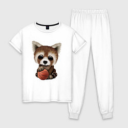 Женская пижама Красная панда баскетболист