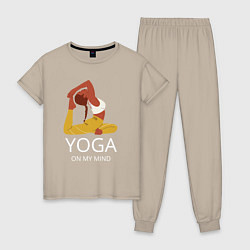Женская пижама Йога в моём разуме