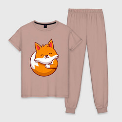 Женская пижама Orange fox