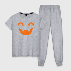 Пижама хлопковая женская Orange smile, цвет: меланж