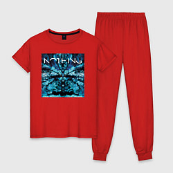 Пижама хлопковая женская Meshuggah - Nothing, цвет: красный