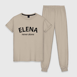 Женская пижама Elena never alone - motto