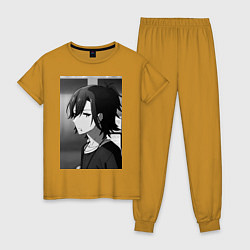 Пижама хлопковая женская Хоримия Изуми Миямура, цвет: горчичный