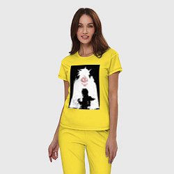 Пижама хлопковая женская Гуррен-Лаганн пронзающий небеса Симон, цвет: желтый — фото 2