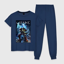 Пижама хлопковая женская Quake arena - Ranger, цвет: тёмно-синий