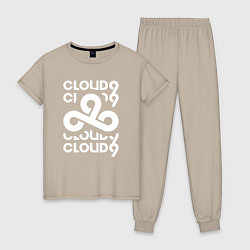 Женская пижама Cloud9 - in logo