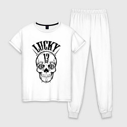 Женская пижама Lucky skull