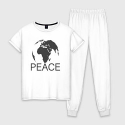 Женская пижама Peace the world