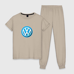 Женская пижама Volkswagen logo blue