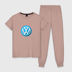 Женская пижама Volkswagen logo blue