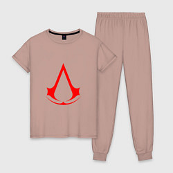 Женская пижама Red logo of assassins