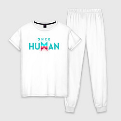 Женская пижама Once human logo