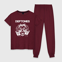 Женская пижама Deftones rock dog