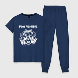 Женская пижама Foo Fighters rock dog