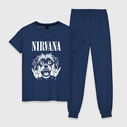 Женская пижама Nirvana rock dog