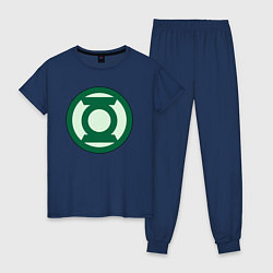 Женская пижама Green lantern logo