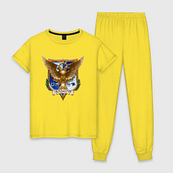 Пижама хлопковая женская Ultra Marin - Indomitus, цвет: желтый