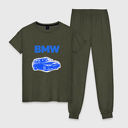 Женская пижама Blue bmw