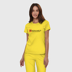 Пижама хлопковая женская Stronghold Crusader Definitive Edition, цвет: желтый — фото 2