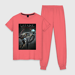 Пижама хлопковая женская Quake champions - NYX and Sorlag, цвет: коралловый
