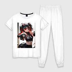 Женская пижама Девушка-демон с пистолетом