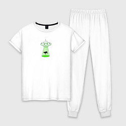 Женская пижама To the Moon - корова и НЛО