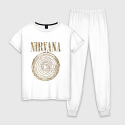 Пижама хлопковая женская Nirvana Circles of hell, цвет: белый