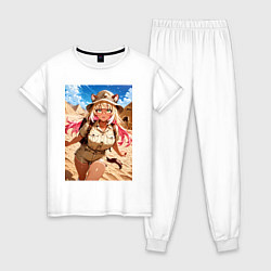 Женская пижама Лиса-археолог исследователь пирамид