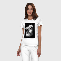 Пижама хлопковая женская Леон персонаж, цвет: белый — фото 2