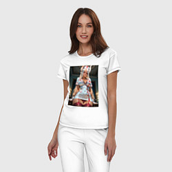 Пижама хлопковая женская Наряд медсестры от Мирко, цвет: белый — фото 2