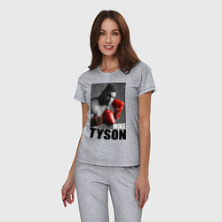 Пижама хлопковая женская Mike Tyson, цвет: меланж — фото 2