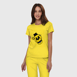 Пижама хлопковая женская It's me Freddy, цвет: желтый — фото 2