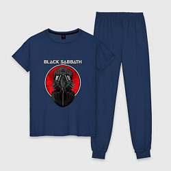 Пижама хлопковая женская Black Sabbath: Toxic, цвет: тёмно-синий