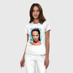 Пижама хлопковая женская Sea Jolie, цвет: белый — фото 2