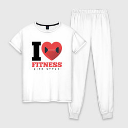 Женская пижама I love Fitness