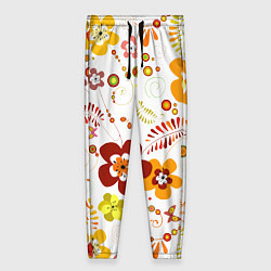 Женские брюки Летние цветы