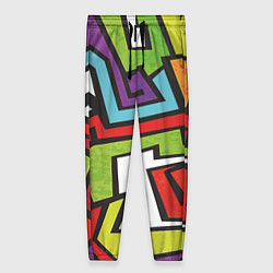 Женские брюки Цветные граффити