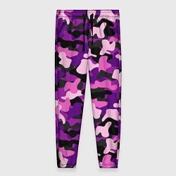 Женские брюки Камуфляж: фиолетовый/розовый