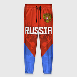 Брюки женские Russia Red & Blue, цвет: 3D-принт