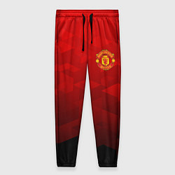 Брюки женские FC Man UTD: Red Poly, цвет: 3D-принт