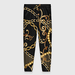 Женские брюки Versace Золотая цепь