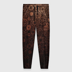 Брюки женские Шестеренки, цвет: 3D-принт