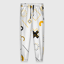 Брюки женские Геометрический узор, цвет: 3D-принт