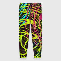 Женские брюки Разноцветные спирали