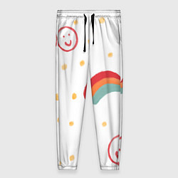 Брюки женские Красочное детство, цвет: 3D-принт