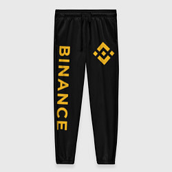 Брюки женские БИНАНС ЛОГО КАРБОН BINANCE LOGO, цвет: 3D-принт