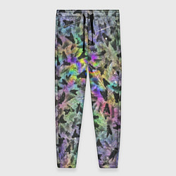 Брюки женские Психоделические мухи, цвет: 3D-принт