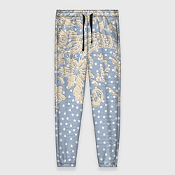 Женские брюки Кружево и горошек