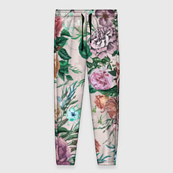 Брюки женские Color floral pattern Expressionism Summer, цвет: 3D-принт